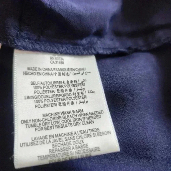 BG BCBGeneration Dress Mini Navy Floral Print Lace Coquette Y2K Women's size 6 - Picture 9 of 15